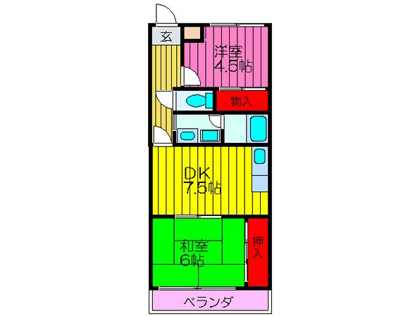 エルフラットの物件間取画像